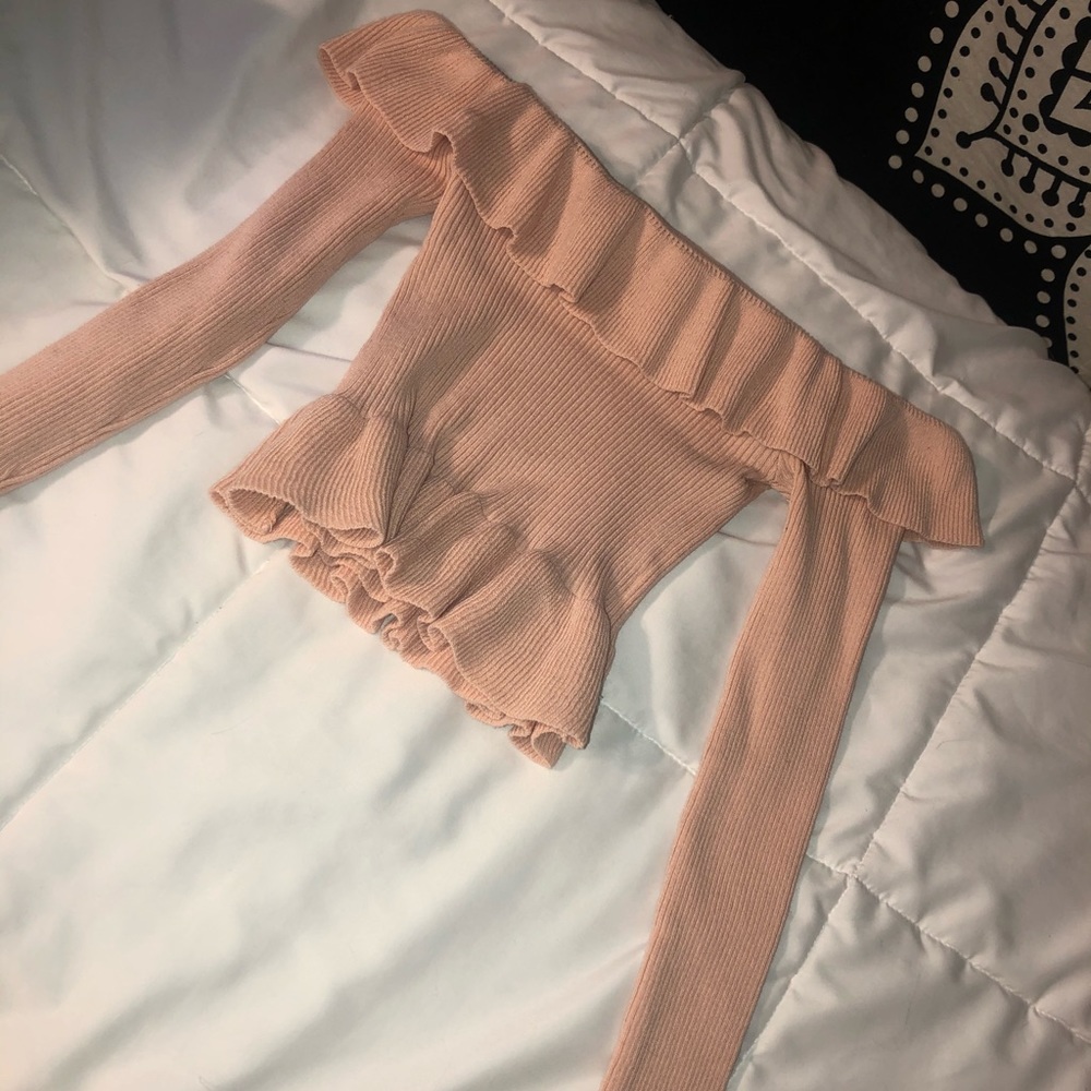 Long sleeve crop top